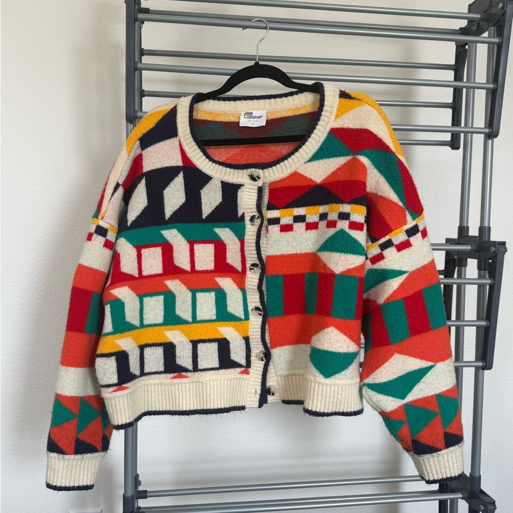 Callahan Multicolor Geometric Cardigan